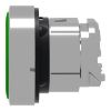 Picture of Harmony XB4, Push button head, metal, flush, green, 22mm, spring return, marked I