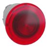 Picture of Head for illuminated emergency switching off push button, Harmony XB4, metal, red mushroom 40mm, 22mm, universal LED, push pull