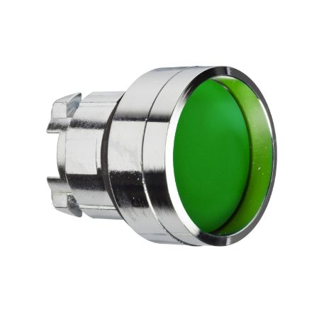Picture of Head for non illuminated push button, Harmony XB4, metal, recessed, green, 22mm, spring return, unmarked