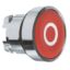Picture of Harmony XB4, Push button head, metal, flush, red, 22mm, spring return, marked O