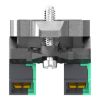 Picture of Complete body contact assembly, Harmony XB4, single contact, with fixing collar, metal, 2 NO, compact push in terminals