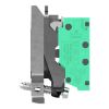 Picture of Complete body contact assembly, Harmony XB4, single contact, with fixing collar, metal, 2 NO, compact push in terminals