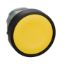Picture of Head for non illuminated push button, Harmony XB4, yellow flush push button 22mm, spring return, unmarked