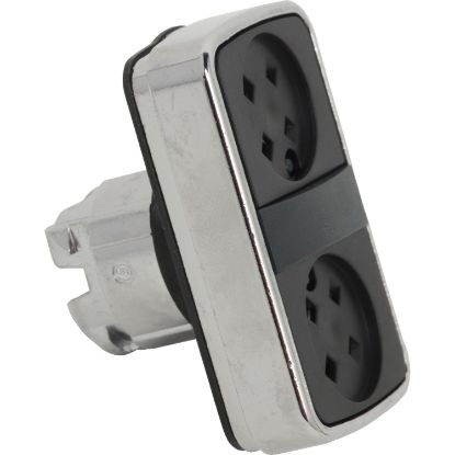 Picture of Head for double headed push button, Harmony XB4, metal, 22mm, without cap