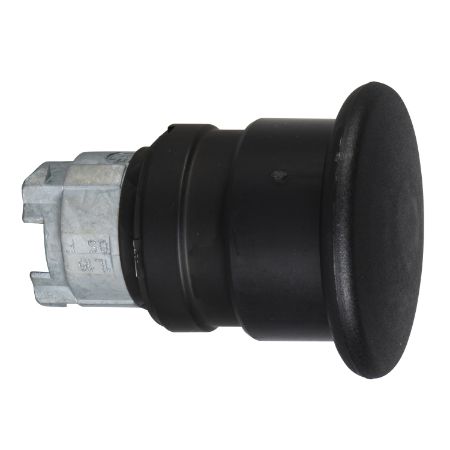 Picture of Head for non illuminated push button, Harmony XB4, metal, black mushroom 40mm, 22mm, spring return, unmarked