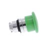 Picture of Harmony XB4, Head for non illuminated pushbutton, mushroom 40mm, metal, green, 22mm, spring return