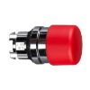 Picture of Head for non illuminated pushbutton, Harmony XB4, mushroom 30mm, metal, red, 22mm, spring return