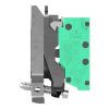 Picture of Complete body contact assembly, Harmony XB4, single contact, with fixing collar, metal, 1 NO, compact push in terminals