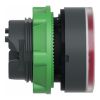Picture of Head for illuminated push button, Harmony XB5, plastic, red flush, 22mm, universal LED, for insetion of legend