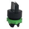 Picture of Harmony XB5, Selector switch head, plastic, black, 22mm, 3 positions, spring return to center