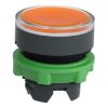 Picture of Head for illuminated push button, Harmony XB5, Harmony XALF, plastic, orange flush, 22mm, universal LED,