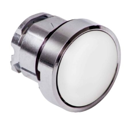 Picture of Head for non illuminated push button, Harmony XB4, white flush pushbutton Ã˜22 mm push unmarked