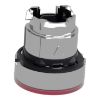 Picture of Head for illuminated push button, Harmony XB4, metal, red flush, 22mm, universal LED, push push, unmarked