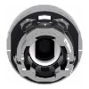 Picture of Head for illuminated push button, Harmony XB4, metal, blue flush, 22mm, universal LED, push push, unmarked