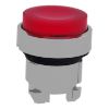 Picture of Head for illuminated push button, Harmony XB4, metal, red projecting, 22mm, push push, universal LED, unmarked