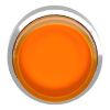 Picture of Head for illuminated push button, Harmony XB4, metal, orange projecting, 22mm, push push, universal LED, unmarked
