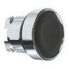 Picture of Head for non illuminated push button, Harmony XB4, metal, black, flush, 22mm, push push, unmarked