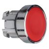 Picture of Head for non illuminated push button, Harmony XB4, metal, red, flush, 22mm, push push, unmarked