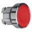 Picture of Head for non illuminated push button, Harmony XB4, metal, red, flush, 22mm, push push, unmarked