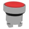 Picture of Head for non illuminated push button, Harmony XB4, metal, red, flush, 22mm, push push, unmarked