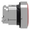 Picture of Head for non illuminated push button, Harmony XB4, metal, red, flush, 22mm, push push, unmarked