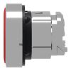Picture of Head for non illuminated push button, Harmony XB4, metal, red, flush, 22mm, push push, unmarked