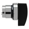 Picture of Head for selector switch, Harmony XB4, metal, black, 22mm, long handle, 3 positions, spring return to center