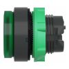 Picture of Head for illuminated push button, Harmony XB5, round green projecting, 22mm, universal LED, push to release, unmarked