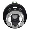 Picture of Head for illuminated selector switch, Harmony XB4, universal LED,  black metal, green handle, 22mm, 3 positions, stay put