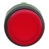 Picture of Head for illuminated push button, Harmony XB5, red projecting, 22mm, universal LED, push to release, unmarked
