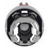 Picture of Head for illuminated selector switch, Harmony XB4, metal, red handle, 22mm, universal LED, 3 positions, left to center
