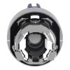 Picture of Head for illuminated selector switch, Harmony XB4, metal, blue handle, 22mm, universal LED, 3 positions, left to center