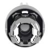 Picture of Head for illuminated selector switch, Harmony XB4, chromium metal, white handle, 22mm, universal LED, 3 positions, right to center