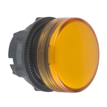 Picture of Head for pilot light, Harmony XB5, metal, orange, 22mm, plain lens for BA9s bulb