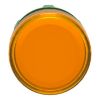 Picture of Head for pilot light, Harmony XB5, metal, orange, 22mm, plain lens for BA9s bulb
