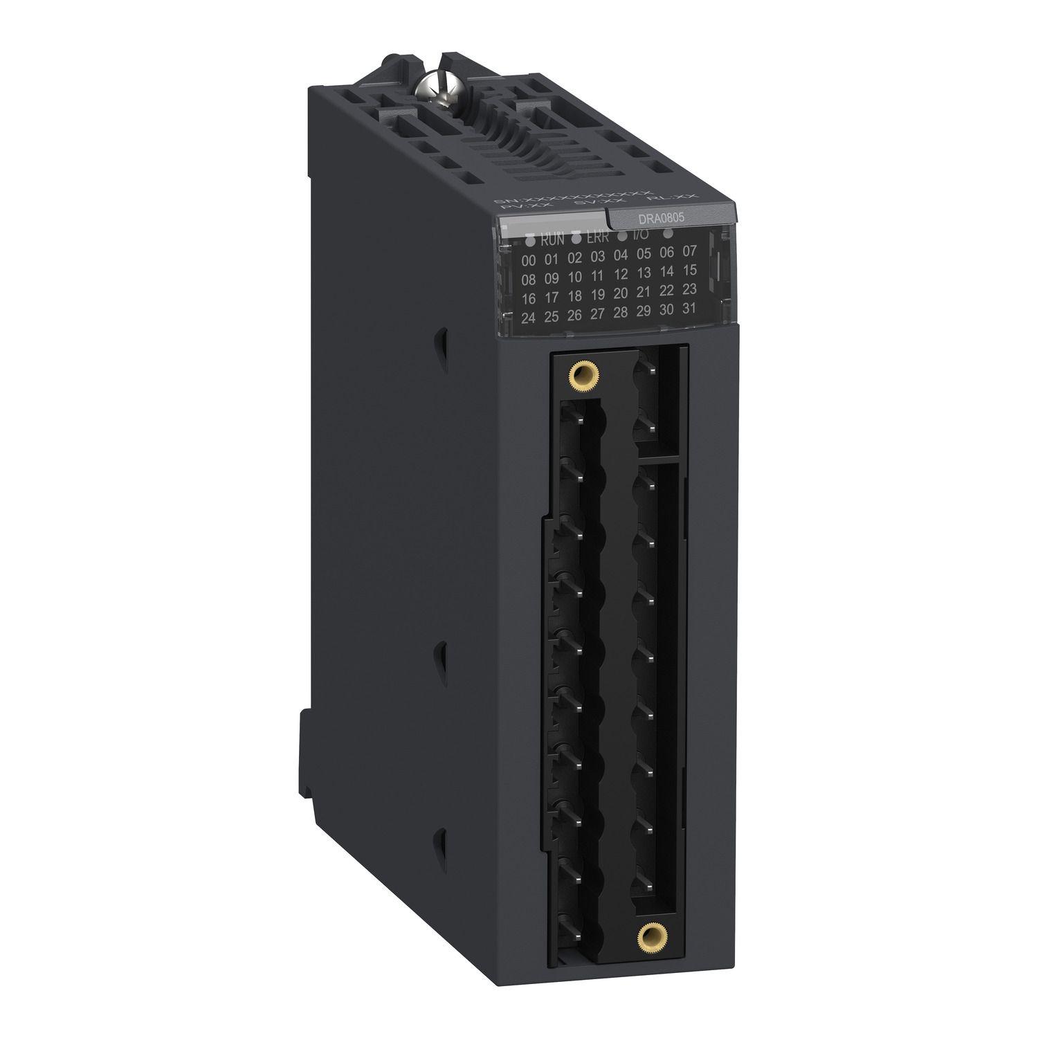 Picture of Discrete output module, Modicon X80, 8 NO relay outputs, 24 to 240V AC / 24V DC