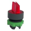 Picture of Head for illuminated selector switch, Harmony XB5, universal LED,  red handle, 22mm, 3 positions, stay put