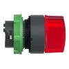 Picture of Head for illuminated selector switch, Harmony XB5, universal LED,  red handle, 22mm, 3 positions, stay put