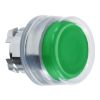 Picture of Head for non illuminated push button, Harmony XB4, metal, projecting, green, 22mm, spring return, booted, unmarked