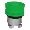 Picture of Harmony XB4, Push button head, metal, flush, green, 22mm, spring return, coloured boot, unmarked