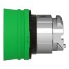 Picture of Harmony XB4, Push button head, metal, flush, green, 22mm, spring return, coloured boot, unmarked