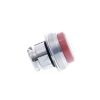 Picture of Head for non illuminated push button, Harmony XB4, metal, projecting, red, 22mm, spring return, booted, unmarked