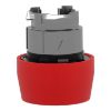 Picture of Harmony XB4, Head for non illuminated push button, red flush pushbutton Ø22 mm spring return unmarked