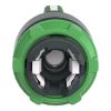 Picture of Head for illuminated selector switch, Harmony XB5, dark grey plastic, green handle, 22mm, universal LED, 3 positions,right to center