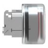 Picture of Head for non illuminated push button, Harmony XB4, metal, flush, red, 22mm, spring return, booted, unmarked