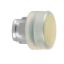 Picture of Head for non illuminated push button, Harmony XB4, yellow flush push button 22mm spring return, unmarked, clear boot, chromium plated metal bezel