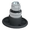 Picture of Head for non illuminated pushbutton, Harmony XB4, mushroom 60mm, metal, black, 22mm, spring return, hemispherical