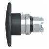 Picture of Head for non illuminated pushbutton, Harmony XB4, mushroom 60mm, metal, black, 22mm, spring return, hemispherical