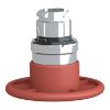Picture of Head for non illuminated pushbutton, Harmony XB4, mushroom 60mm, metal, red, 22mm, spring return