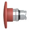 Picture of Head for non illuminated pushbutton, Harmony XB4, mushroom 60mm, metal, red, 22mm, spring return
